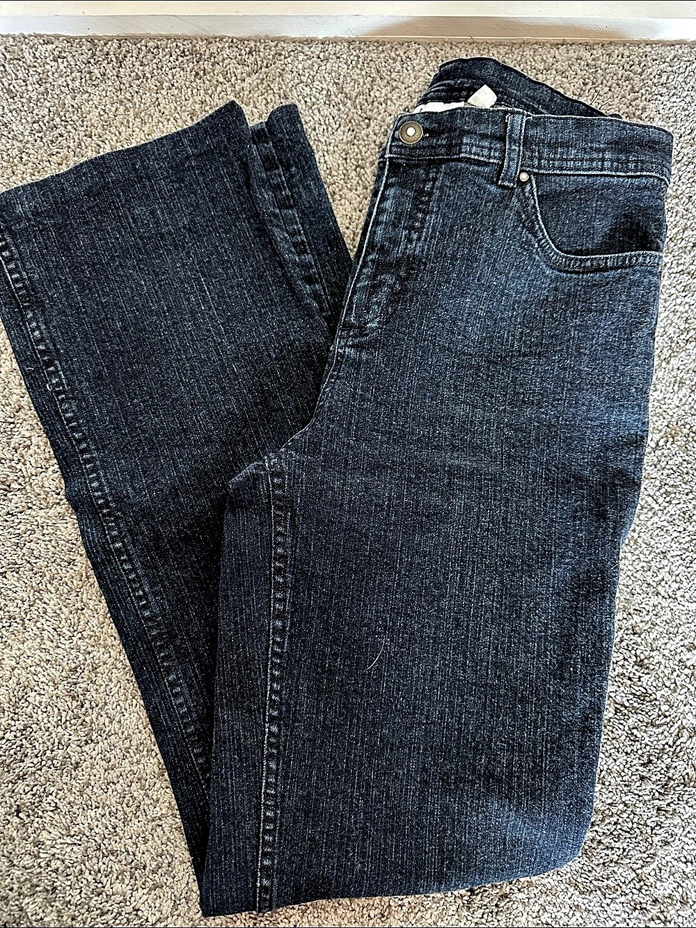 d&co. Women's Straight Leg Jeans Size 8T Blue
